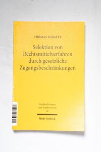 Selektion von Rechtsmittelverfahren du... Selektion von Rechtsmittelverfahren du...
