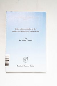 Präventionsmodelle in der deutschen St... Präventionsmodelle in der deutschen St...
