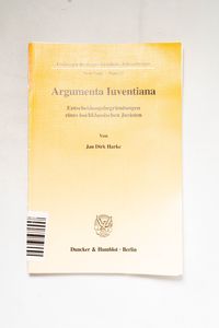 Argumenta Iuventiana : Entscheidungsbe... Argumenta Iuventiana : Entscheidungsbe...