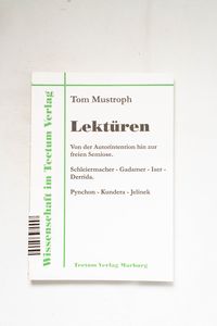 Lektüren : von der Autorintention hin ... Lektüren : von der Autorintention hin ...