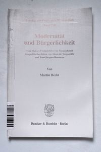Modernitat Und Burgerlichkeit: Max Web... Modernitat Und Burgerlichkeit: Max Web...