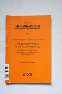 Ausgewählte Probleme für die Schadenre... Ausgewählte Probleme für die Schadenre...