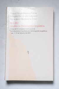 SEHL 2001. Estudios de Historiografía ...