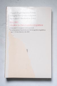 SEHL 2001. Estudios de Historiografía ... SEHL 2001. Estudios de Historiografía ...