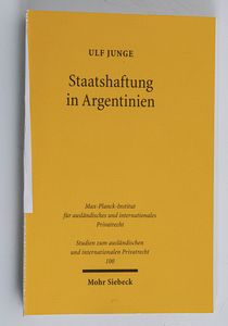 Staatshaftung in Argentinien / Ulf Jun... Staatshaftung in Argentinien / Ulf Jun...