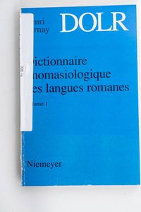 Dictionnaire onomasiologique des langu... Dictionnaire onomasiologique des langu...