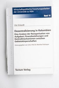 Dezentralisierung in Kolumbien : eine ... Dezentralisierung in Kolumbien : eine ...