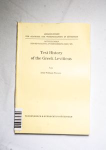 Text History of the Greek Leviticus