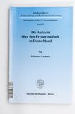 Die Aufsicht über den Privatrundfunk i...