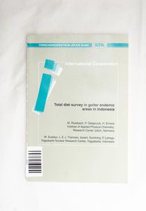 Total diet survey in goiter endemic ar... Total diet survey in goiter endemic ar...