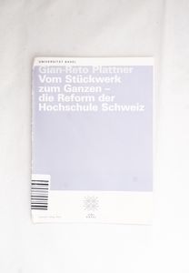 Vom Stückwerk zum Ganzen - die Reform ... Vom Stückwerk zum Ganzen - die Reform ...