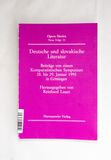 Deutsche und slovakische Literatur: Be...