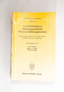 Geschichtsdenken, Bildungsgeschichte, ...