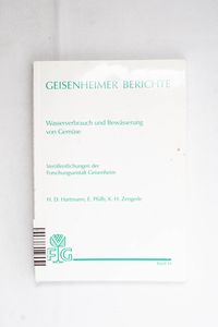 Wasserverbrauch und Bewässerung von Ge...