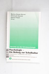 Psychologie - Ein Beitrag zur Schulkul...