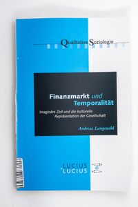 Finanzmarkt und Temporalität : imaginä... Finanzmarkt und Temporalität : imaginä...
