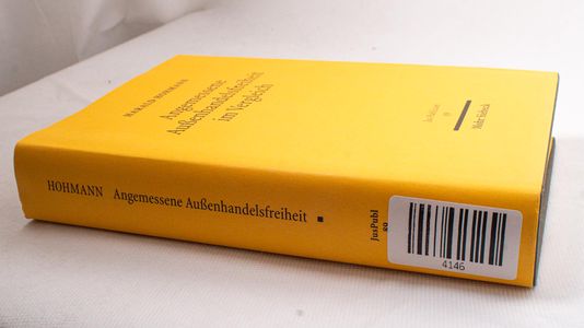 Angemessene Außenhandelsfreiheit im Ve...