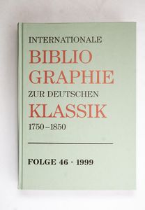 Internationale Bibliographie zur Deuts...