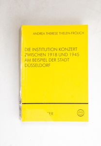 Die Institution Konzert zwischen 1918 ...