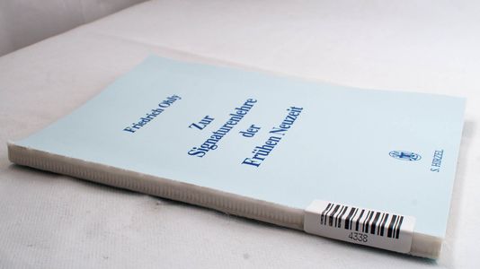 Zur Signaturenlehre der Fru?hen Neuzei... Zur Signaturenlehre der Fru?hen Neuzei...