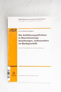 Die Aufklärungspflichten in Dienstleis...