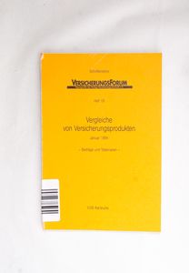 Vergleiche von Versicherungsprodukten ...