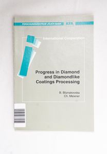 Progress in diamond and diamondlike co... Progress in diamond and diamondlike co...
