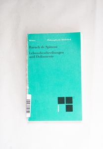 Philosophische Bibliothek, Bd.96b, Spi... Philosophische Bibliothek, Bd.96b, Spi...