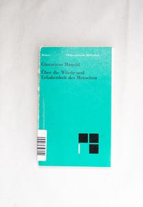 Über die Würde und Erhabenheit des Men... Über die Würde und Erhabenheit des Men...