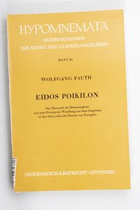 Eidos poikilon : zur Thematik d. Metam... Eidos poikilon : zur Thematik d. Metam...