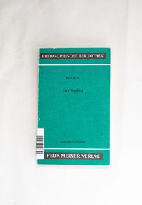 Der Sophist : griech.-dt. Platon. Über... Der Sophist : griech.-dt. Platon. Über...