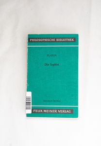 Der Sophist : griech.-dt. Platon. Über...