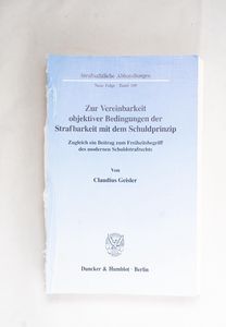 Zur Vereinbarkeit objektiver Bedingung... Zur Vereinbarkeit objektiver Bedingung...
