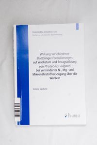 Wirkung verschiedener Blattdünger-Form... Wirkung verschiedener Blattdünger-Form...