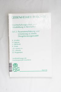 Bewirtschaftungssystem und Nitratbildu... Bewirtschaftungssystem und Nitratbildu...
