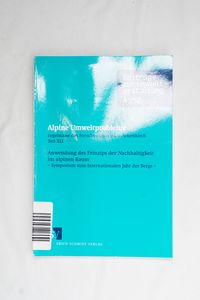 Alpine Umweltprobleme: Ergebnisse des ... Alpine Umweltprobleme: Ergebnisse des ...