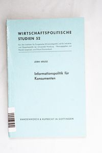 Informationspolitik für Konsumenten / ...