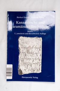 Kanaanaische Und Aramaische Inschrifte... Kanaanaische Und Aramaische Inschrifte...
