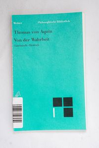 Von der Wahrheit. De veritate (Quaesti... Von der Wahrheit. De veritate (Quaesti...