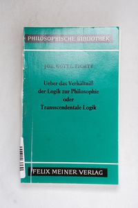 Ueber das Verhältniss der Logik zur Ph... Ueber das Verhältniss der Logik zur Ph...
