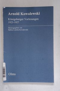 Königsberger Vorlesungen 1925-1927. He...