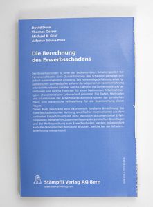 Die Berechnung des Erwerbsschadens - D...