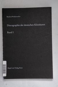 Deutsche National-Discographie Serie 1... Deutsche National-Discographie Serie 1...