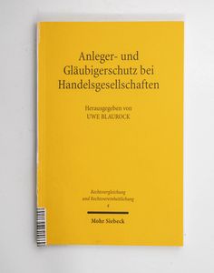 Anleger- und Gläubigerschutz bei Hande...