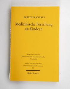 Medizinische Forschung an Kindern: Rec...