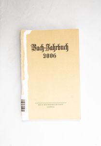 Bach-Jahrbuch. 92. Jahrgang 2006. Im A... Bach-Jahrbuch. 92. Jahrgang 2006. Im A...