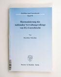 Harmonisierung des nationalen Verwaltu...