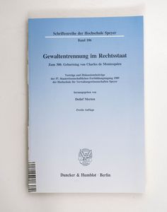 Gewaltentrennung im Rechtsstaat. - Zum... Gewaltentrennung im Rechtsstaat. - Zum...