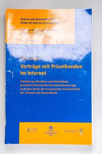 Verträge mit Privatkunden im Internet Verträge mit Privatkunden im Internet