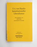 F.A. von Hayeks konstitutioneller Liberalismus / h